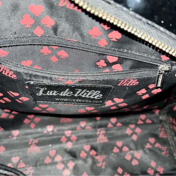 Lux de Ville Black Jack Card Suits Silver and Black Bowler - Picture 11 of 16